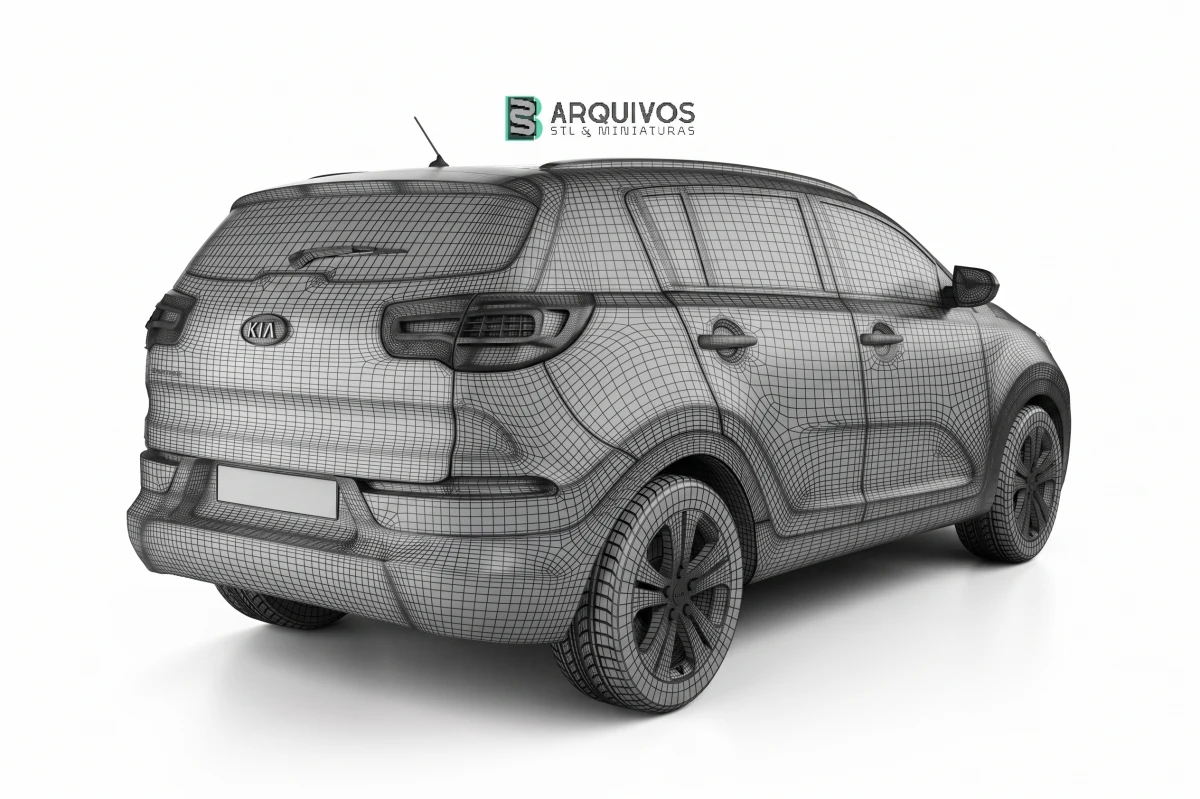 Modelo 3D STL - Kia Sportage 2012 — foto 5
